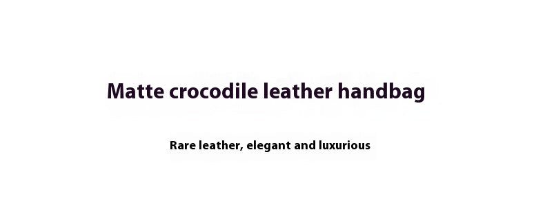 2025 New 35cm Matte Crocodile Grain Leather Handbag Classic LargePlatinumBag Tote Crossbody