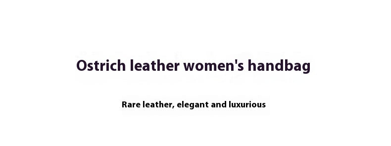 South African Ostrich Leather Platinum Handbag 2025 Trendy Lady Tote