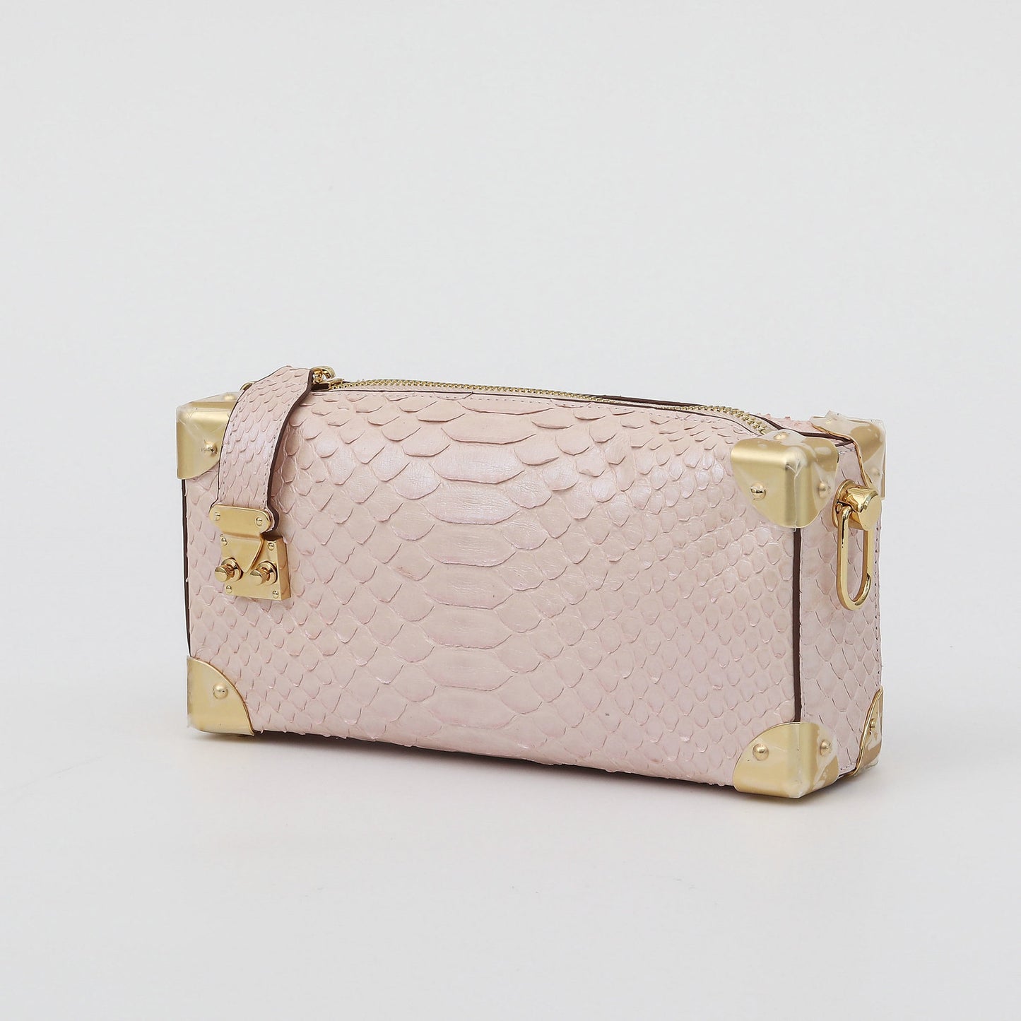 2025New Python Skin Women's Bag Genuine Leather Soft Box Bag High-end Feel Single Shoulder Crossbody Bag Women's Underarm Small Square Bag