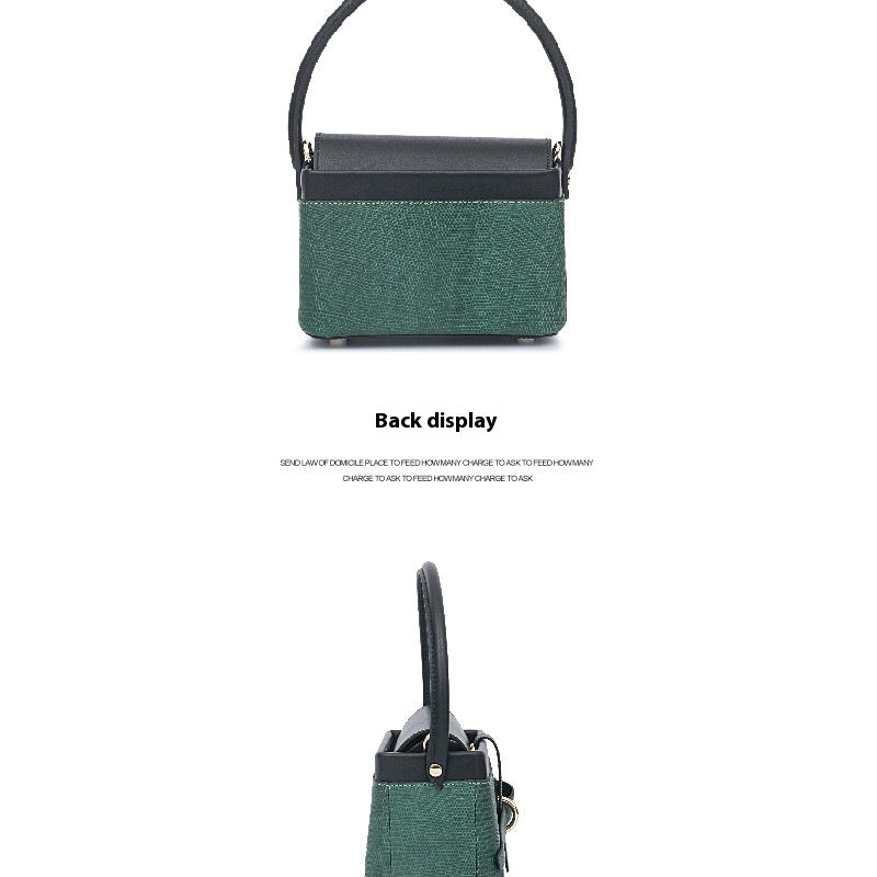 2025 Lizard Skin Women's Basket Bag Retro Luxury Box Shoulder Bag