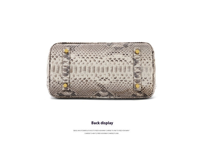 2025 Luxury Python Leather Birkin 30 Tote – Genuine Leather Designer Handbag for Women, Fashionable Casual Chic Top Handle Bag