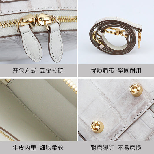 Himalayan Crocodile Leather Small Tote