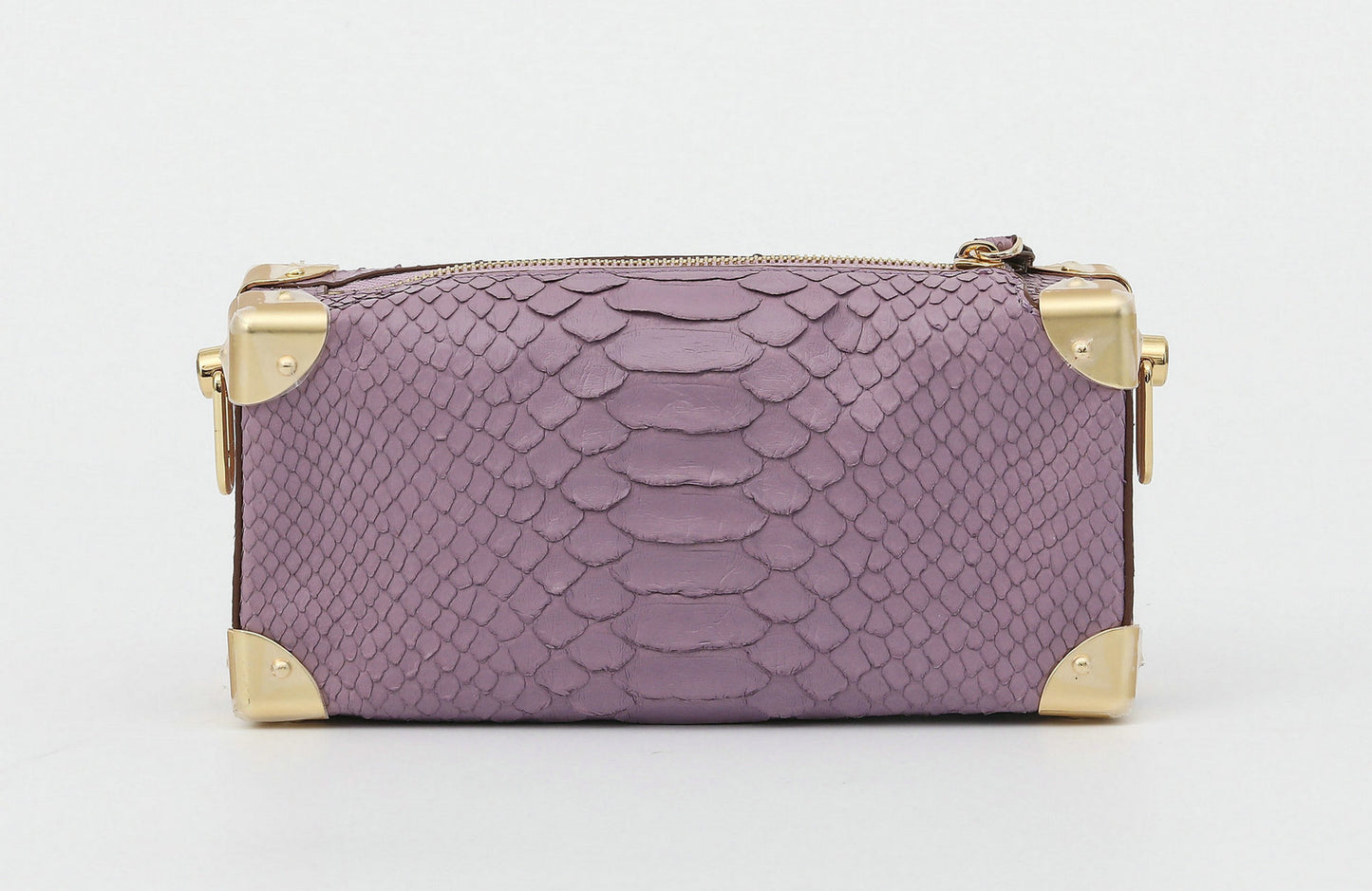 2025New Python Skin Women's Bag Genuine Leather Soft Box Bag High-end Feel Single Shoulder Crossbody Bag Women's Underarm Small Square Bag