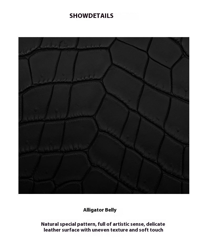 2025 New 35cm Matte Crocodile Grain Leather Handbag Classic LargePlatinumBag Tote Crossbody
