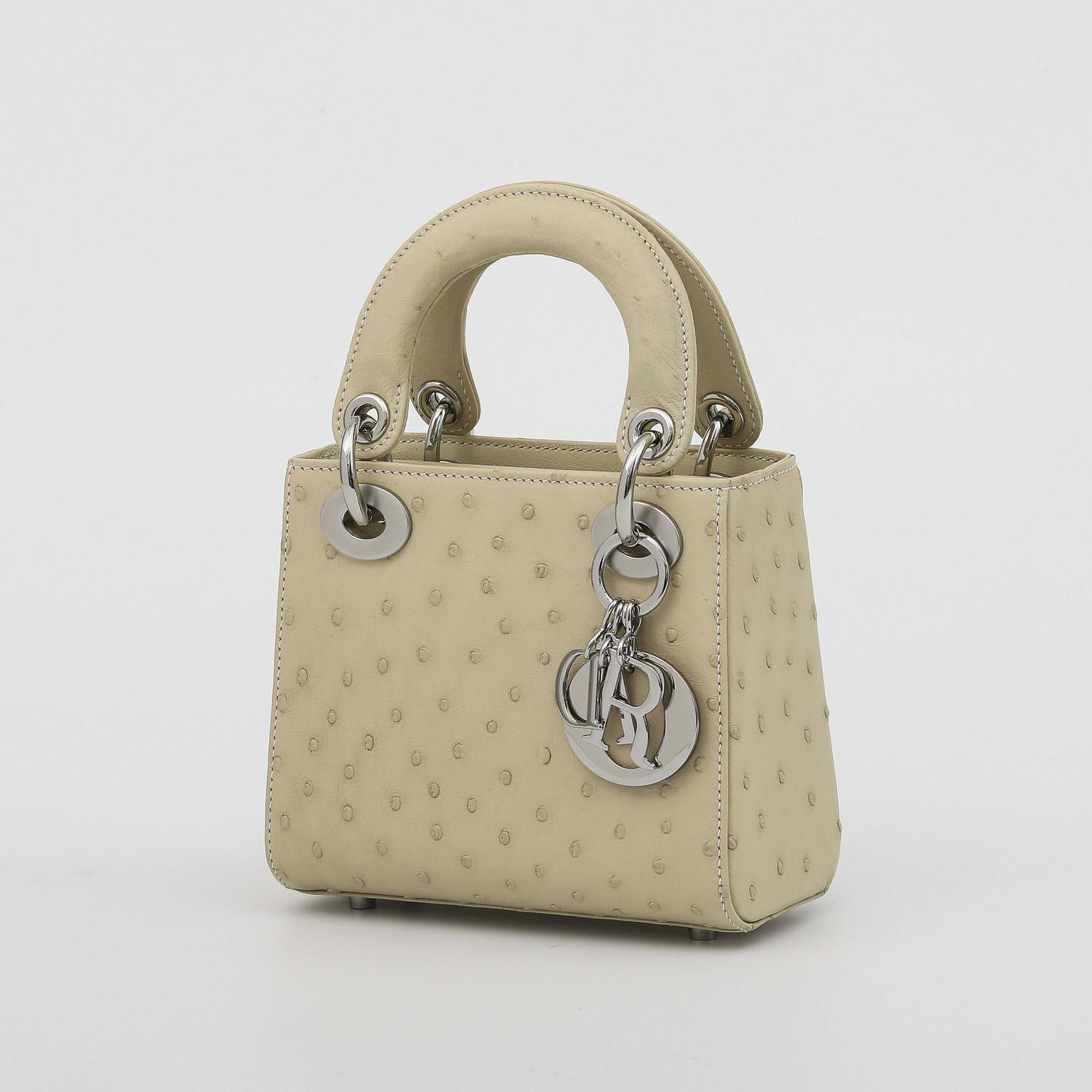 Premium 2025 Ostrich Leather Lady Dior Bag Handbag