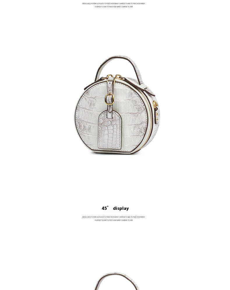2025 New Himalayan Crocodile Leather Lady Bag Chic Small Tote