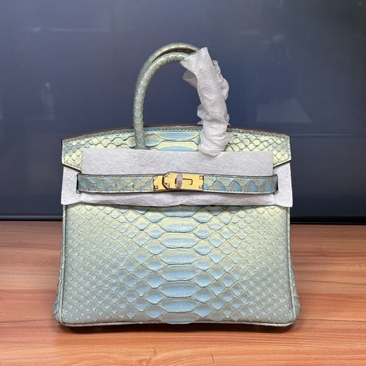 20cm Python Leather Women's Crossbody Bag