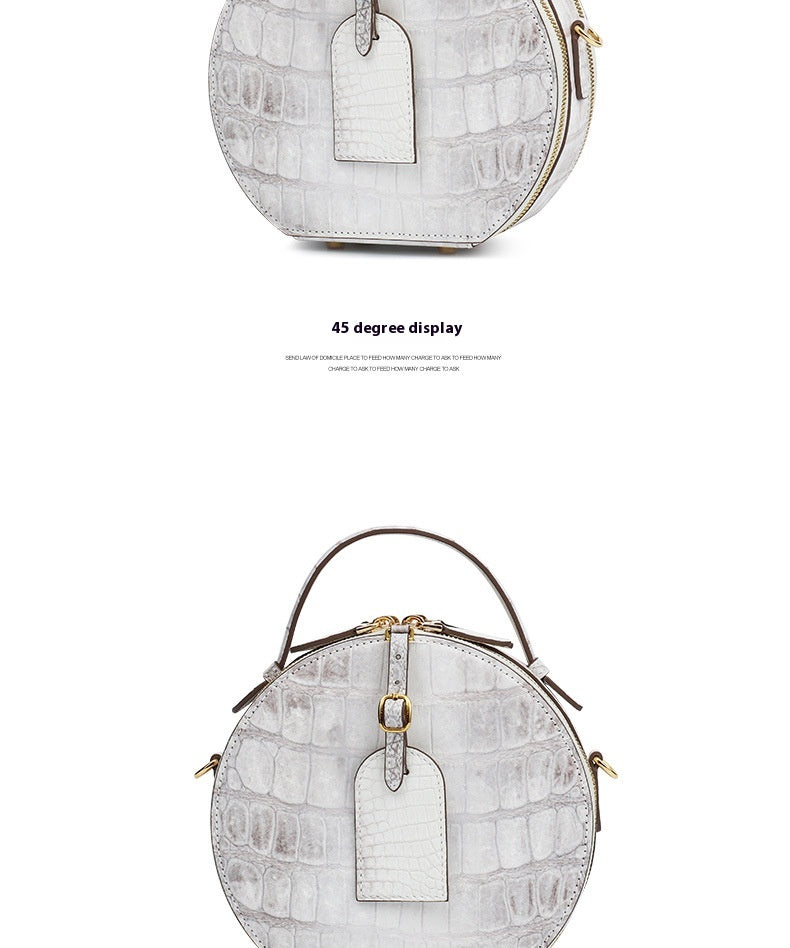 2025 New Himalayan Crocodile Leather Lady Bag Chic Small Tote