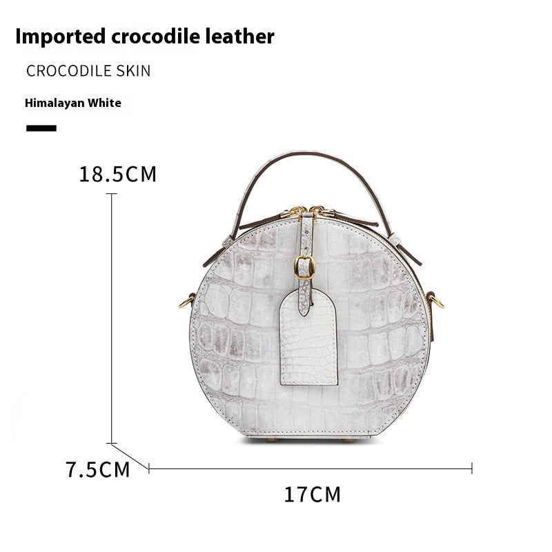 2025 New Himalayan Crocodile Leather Lady Bag Chic Small Tote