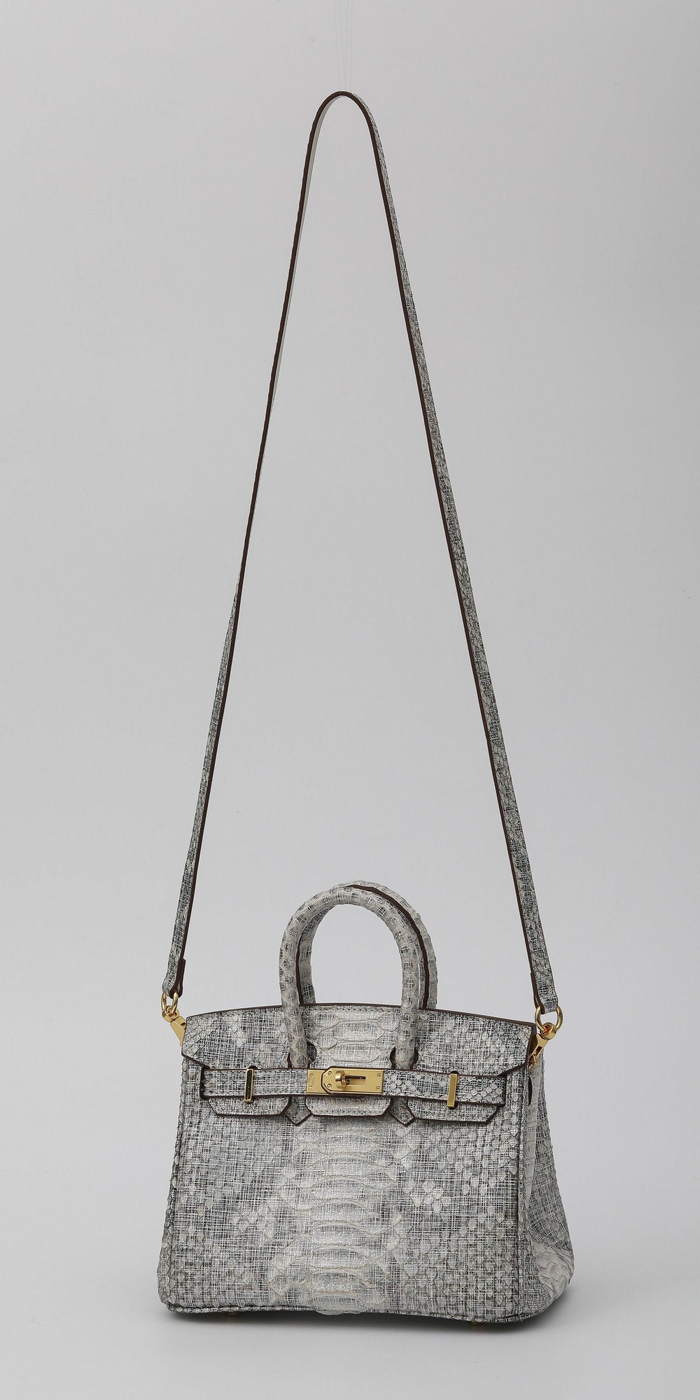 20cm Python Leather Women's Crossbody Bag