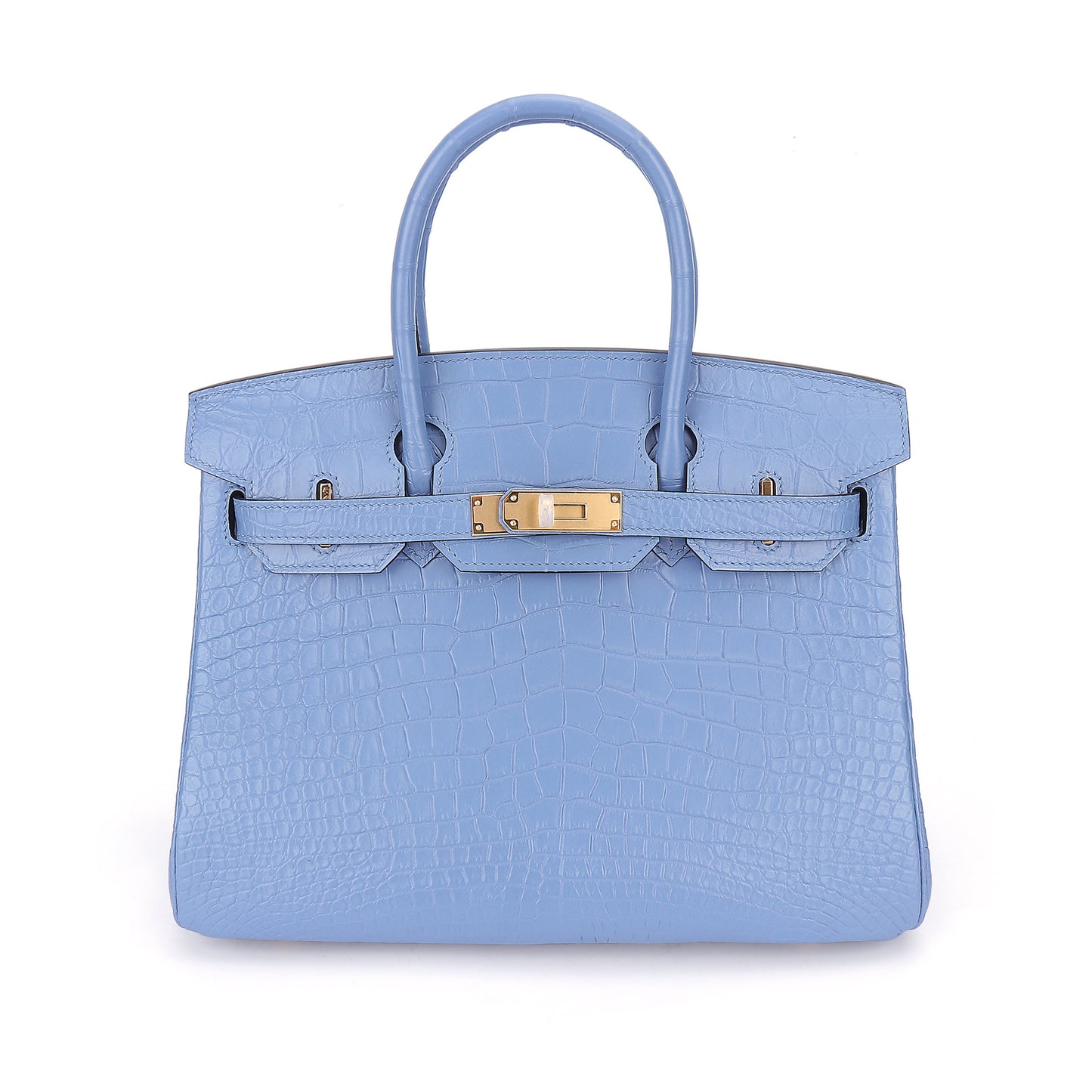 2025 New Matte Crocodile Leather Handbag Hand-Sewn Wax Thread ThirtyThat's allInspired Platinum Bag for Women