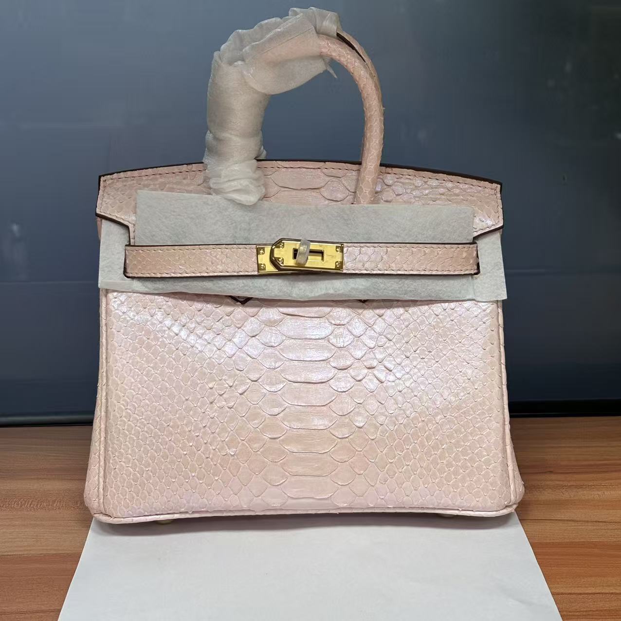 20cm Python Leather Women's Crossbody Bag