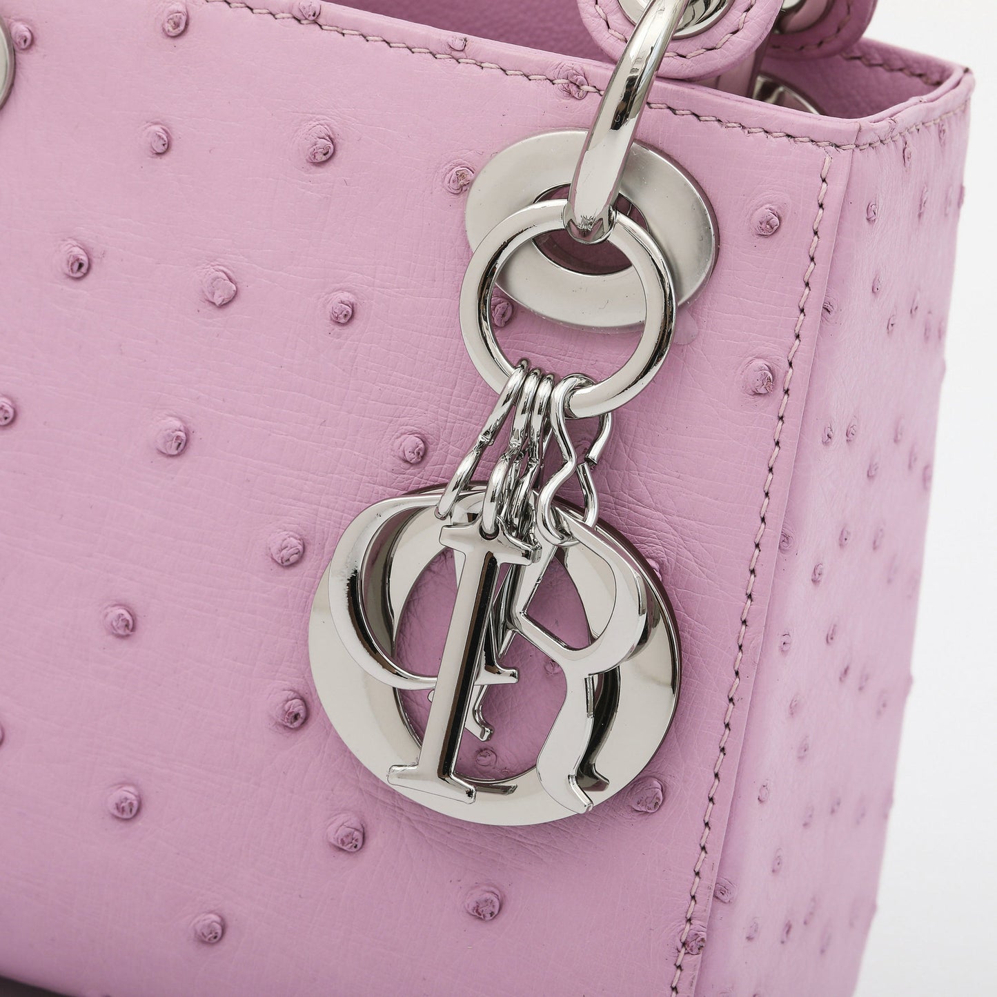 Premium 2025 Ostrich Leather Lady Dior Bag Handbag