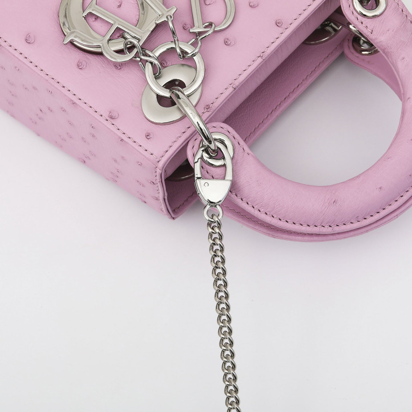 Premium 2025 Ostrich Leather Lady Dior Bag Handbag