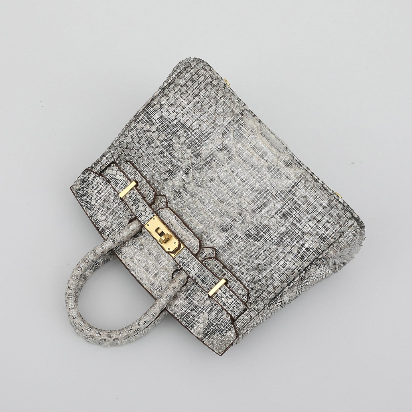 20cm Python Leather Women's Crossbody Bag