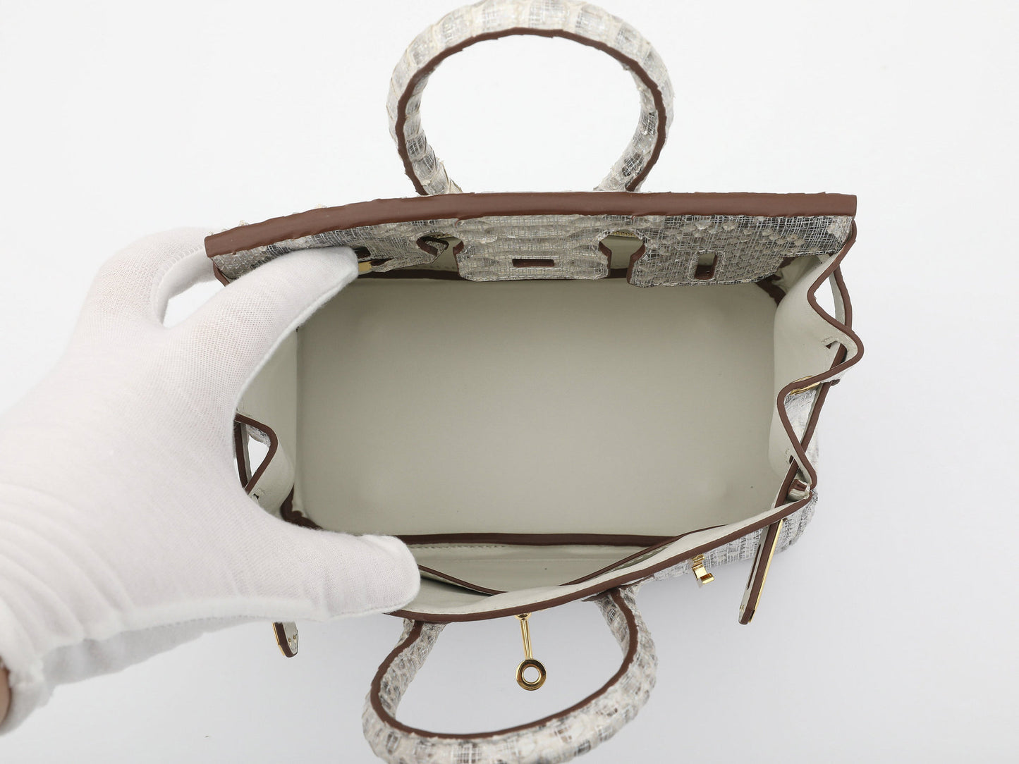 20cm Python Leather Women's Crossbody Bag