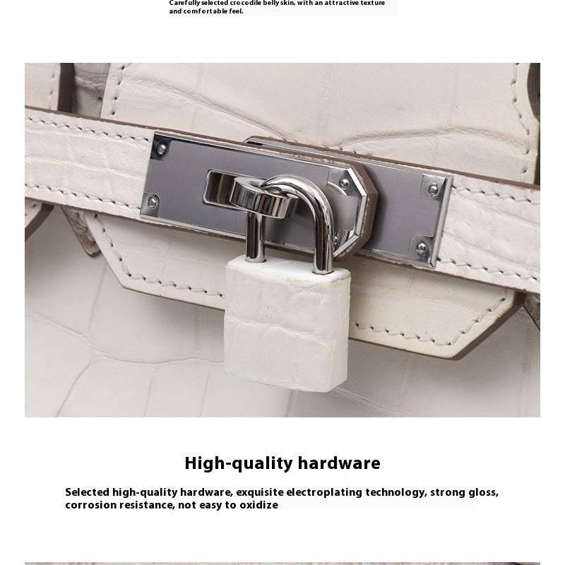 Handmade Limited Himalayan Crocodile Tote 30cm