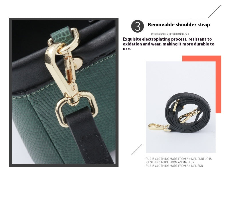 2025 Lizard Skin Women's Basket Bag Retro Luxury Box Shoulder Bag