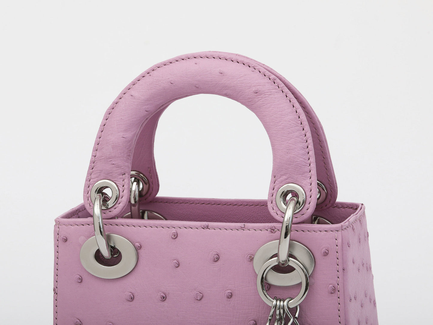 Premium 2025 Ostrich Leather Lady Dior Bag Handbag
