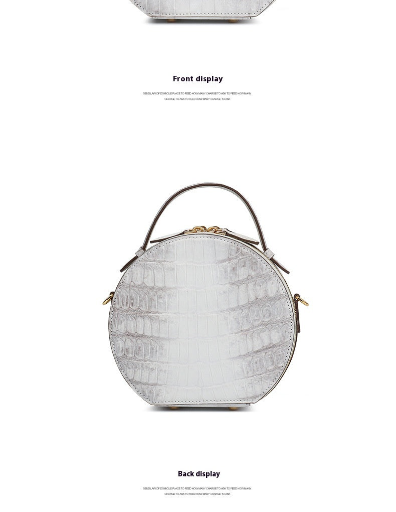 2025 New Himalayan Crocodile Leather Lady Bag Chic Small Tote