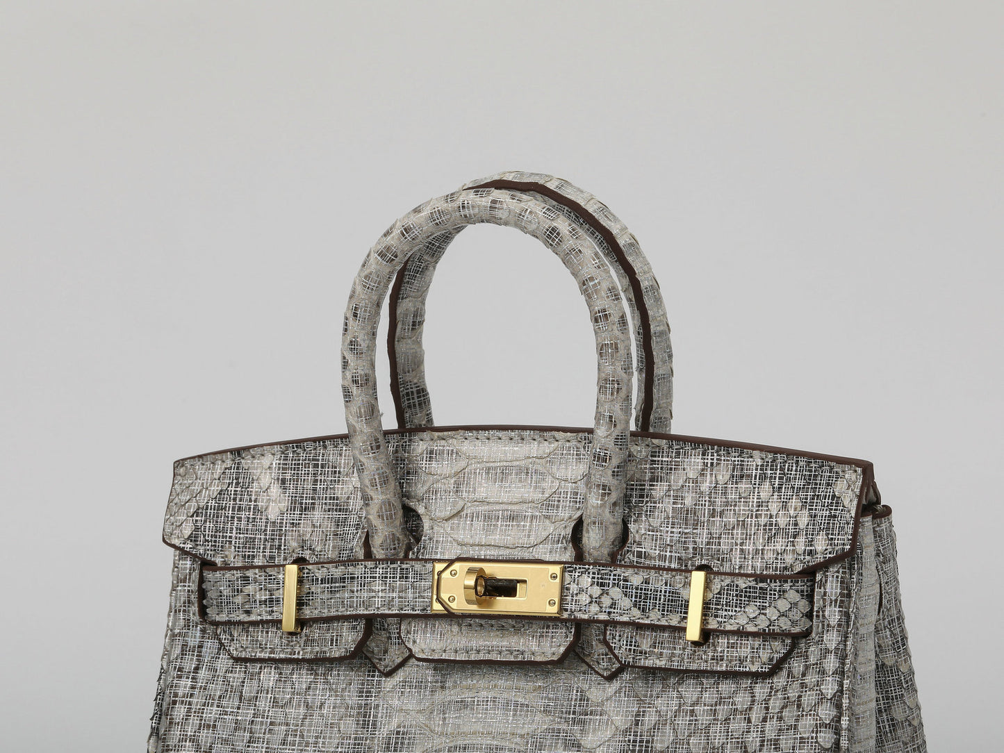 20cm Python Leather Women's Crossbody Bag