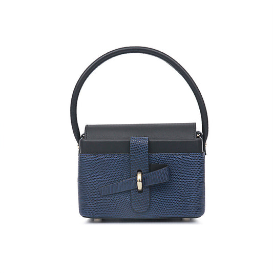 2025 Lizard Skin Women's Basket Bag Retro Luxury Box Shoulder Bag