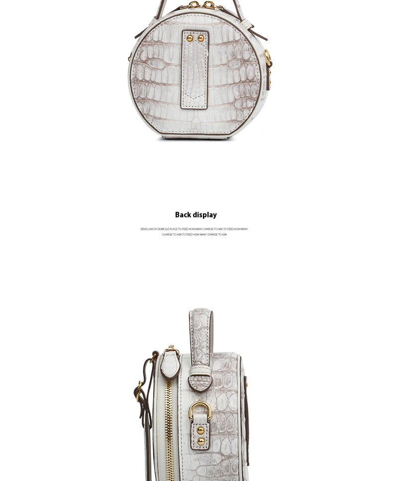 2025 New Himalayan Crocodile Leather Lady Bag Chic Small Tote