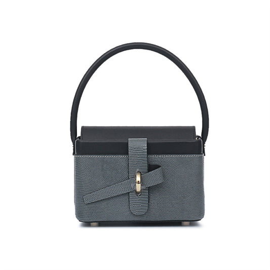 2025 Lizard Skin Women's Basket Bag Retro Luxury Box Shoulder Bag