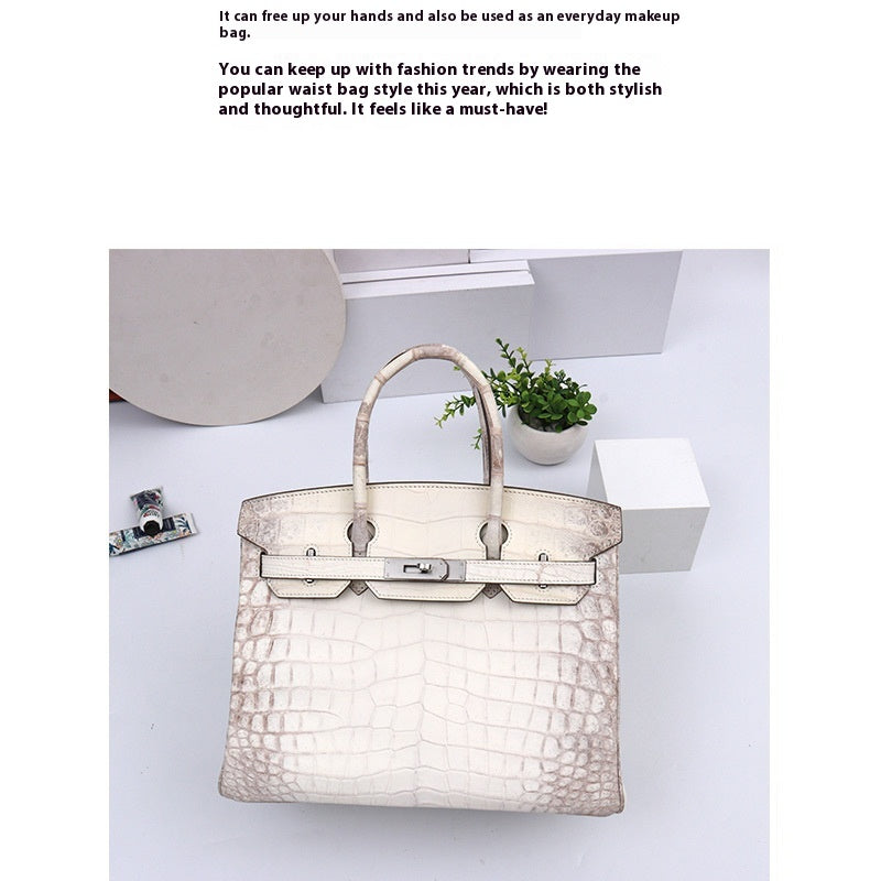Handmade Limited Himalayan Crocodile Tote 30cm