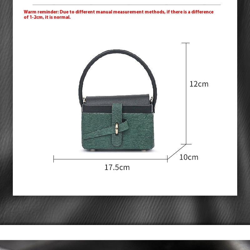 2025 Lizard Skin Women's Basket Bag Retro Luxury Box Shoulder Bag
