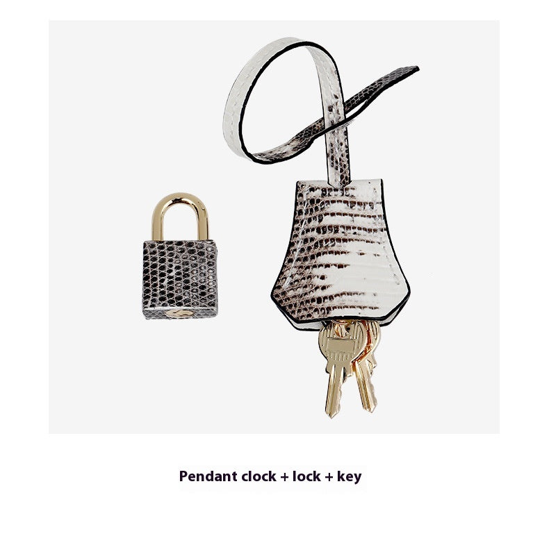 2025 Fashionable Lizard Skin Lady Crossbody Bag Small Genuine Leather